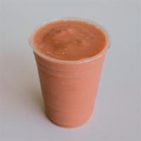 Good Morning Smoothie · 16 oz smoothie with; Strawberry, banana, vanilla whey protein, orange juice.