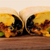 Bean And Cheddar Burrito · Vegetarian. Spanish rice, pico de gallo, sour cream and guacamole.