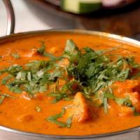 Chicken Tikka Masala · Marinated Boneless chicken breast cubes cooked in special Himalayan creamy sauce with specia...