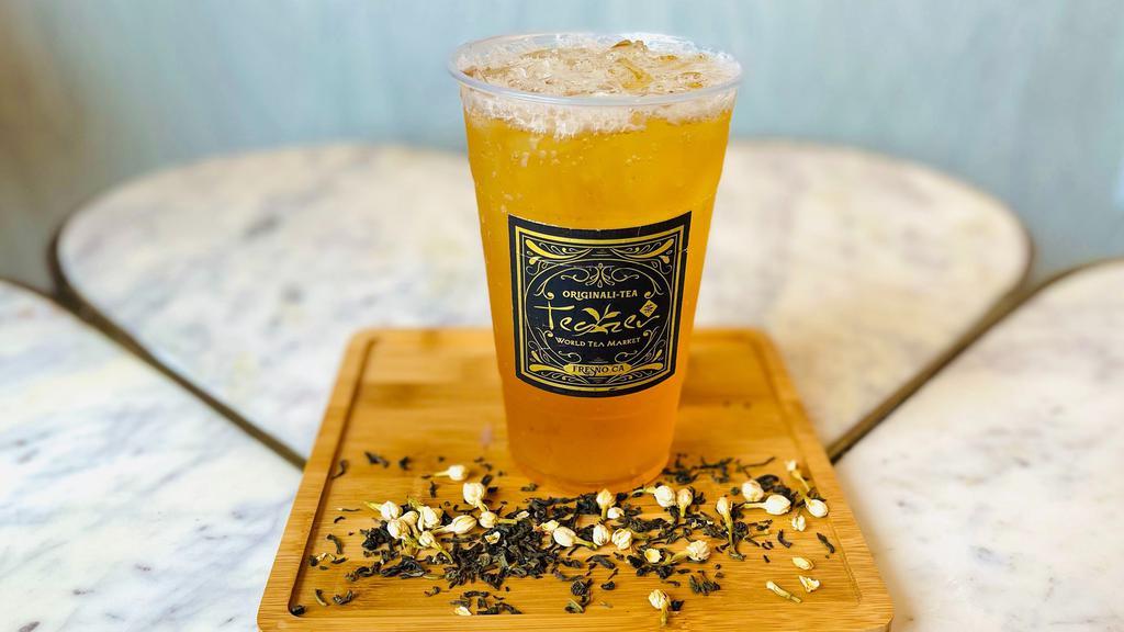 Shanghai Lichee Jasmine · A Jasmine and Lichee flavored green tea with sweetener.