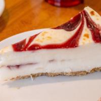 Raspberry Brulee Cheesecake · 