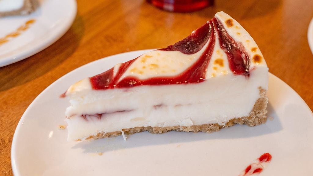 Raspberry Brulee Cheesecake · 