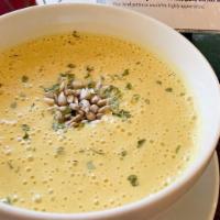 Creamy Sweet Corn Chowder · Gluten-free. Extra-rich chowder made from organic sweet corn with sunflower seeds.