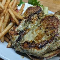 Grilled Chicken Sandwich · Chicken breast marinated in lime juice and fresh herbs served with lettuce, tomato and grill...