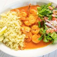 Chipotle Shrimp · Gluten free, vegetarian. Shrimp sautéed in our chipotle adobo sauce. Served with our cilantr...