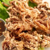 Fried Squid · Salt and pepper marinated squid legs, lightly battered with a tempura style batter and deep-...