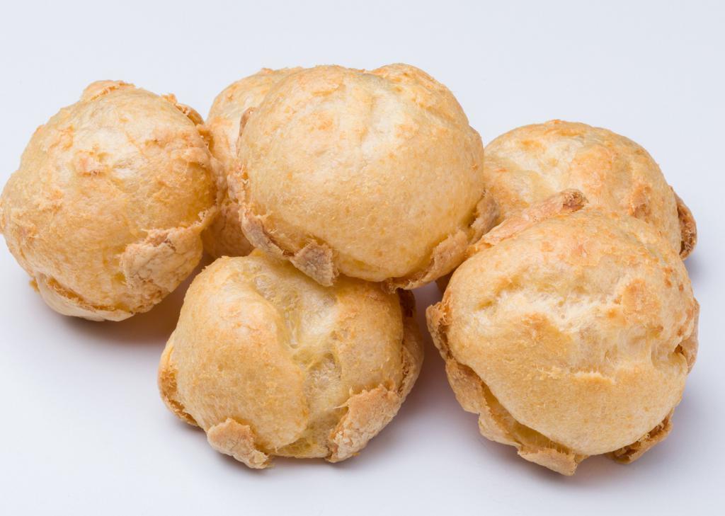 6 Minis · 6 mini cream puffs. Mini Puffs are a bite-sized cream puff filled with a choice of cream.