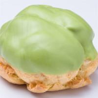 Green Tea Eclair · Covered with our Premium Japanese green tea to give an earthy finish.