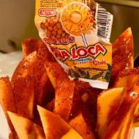 Mini Mangaso · Only mango slices with chamoy tajin Valentina
