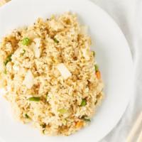 Fried Rice · Choice of meat stir-fried with egg, green, and white onion, pea and carrot