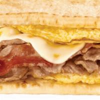 Steak, Egg & Cheese Wrap · No matter what side of the bed you wake up on, you'll love this. Enjoy American cheese and a...