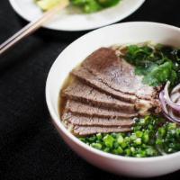 Pho Brisket · 3 hours braised brisket in special broth.