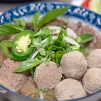 Pho Meatballs · Vietnamese beef meatballs.