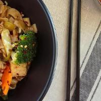 1190. Wok Fried Drunken Noodlez · Big flat rice noodles wok fried with carrots, bean sprouts, celery, onions, and broccoli. Ma...