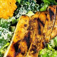 Caesar Salad · grilled chicken, kale, romaine, parmesan, Caesar dressing