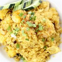 Pineapple Fried Rice · Tart and sweet pineapple adds an unexpected spark to this dish, along with notes of yellow c...