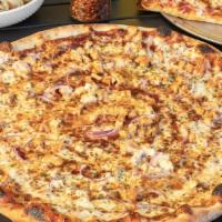 Bbq Chicken - Large Pizza · BBQ sauce, mozzarella, grilled chicken, red onion