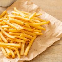 French Fries · Fresh batch of fries with a fluffy, warm interior and a crunchy exterior.
