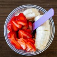 Swamis Bowl · Simple, but so refreshing. The base is organic açai topped with blueberry flaxseed granola, ...