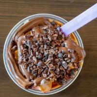 Uppers Bowl · Always worth the journey. The uppers bowl is packed with organic blueberry flaxseed granola,...
