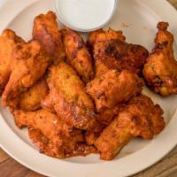Anthony'S Hot Wings · Tossed in our homemade Anthony sauce made with franks hot sauce, fresh chopped garlic, jalap...