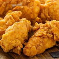 Chicken Tenders · Crispy golden chicken tender.