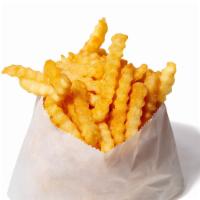 Crinkle Cut Fries · Crispy crinkle cut fries tossed in seasoning salt