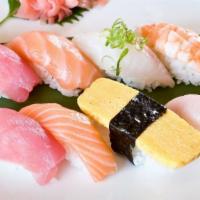 Combination Sushi A (8 Pcs) · Chef choice, assorted sushi.