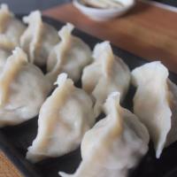 Chinese Chives, Pork, Shrimp Dumplings (8 Pcs)三鮮餃 · 