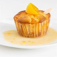 Peaches & Cream Muffin · Fresh California grown peaches diced into the moist delectable muffin batter that is topped ...