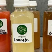 Organic Lemonade · House made and bottled Organic lemonade made with pure cane sugar.. 16 oz