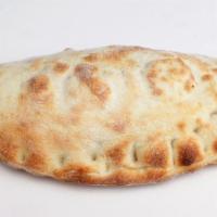 Sausage Ricotta Calzone · Nitrate free sausage, ricotta, mozzarella, organic pizza sauce. Add-ons for additional cost