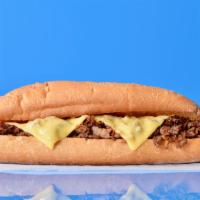 Fatties Classic Philly Cheesesteak · Classic 10” Philly cheesesteak loaded with grilled steak and melted cheese on a toasted roll.