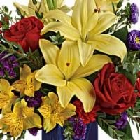 Teleflora'S Flying Colors Bouquet · Celebrate any occasion with flying colors! This bold, beautiful bouquet of red roses, yellow...