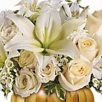 Teleflora'S Touch Of Gold · A touch of gold adds a touch of class to this gorgeously understated bouquet featuring white...