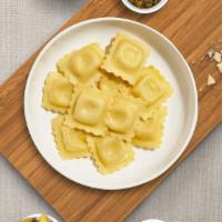 Rollin' Cheese Ravioli · Fresh ravioli cooked with your choice of sauce, veggies, and meats and topped with black pep...