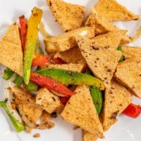 Crispy Fried Tofu With Garlic & Pepper · Dipped with our special sweet chili sauce.