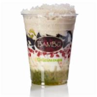 Summer Delight · Red tapioca, mung bean, jello, grass and pandan jelly, coconut mlk