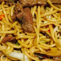 Beef Chow Mei Fun · Rice noodles.