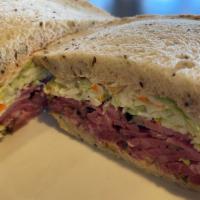 #1 Hot Pastrami Sandwich · Legendary Langer's hot pastrami, cole slaw and Russian style dressing on double-baked rye br...