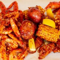Newport Beach Combo (2-3Ppl) · 2-3 people. 1 lobster tail, 2 clusters snow crab, corn, 1 lb shrimp, 4 potatoes, 6 sausage, ...