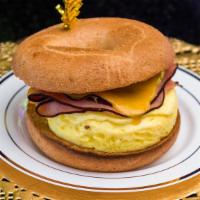 Ham, Egg And Cheese · *Served on whole wheat bagel.