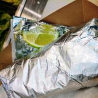 Con Todo Burrito · Choice of steak, chicken or pork with rice, beans, lettuce, salsa, Jack cheese, and sour cre...