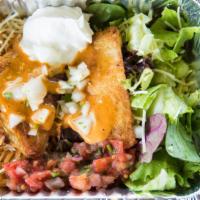 Playa Fish Bowl · Beer battered or grilled fish fillet with rice, lettuce, salsa, Jack cheese, sour cream, oni...