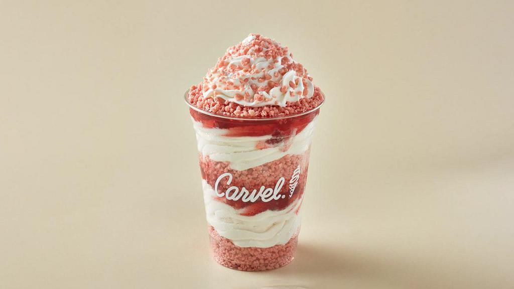 Strawberry Crunchies Sundae Dasher® · Ridiculously delicious layers of classic vanilla soft serve, Strawberry Crunchies, strawberries, whipped cream and more Crunchies.