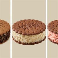 Crunchies Flying Saucers® · Our one-of-a-kind Flying Saucer® ice cream sandwiches rolled in your choice of our one-of-a-...