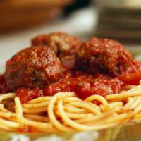 Spaghetti · Spaghetti with marinara sauce or meat sauce.