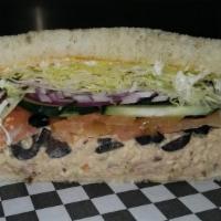 Tuna Salad Sandwich · Albacore tuna salad.