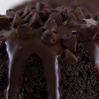 Mini Chocolate Bundt Cake  · a rich dark chocolate mini budnt cake with chocolate ganache on top sprinkled with chocolate...
