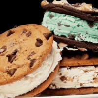 Ice Cream Sandwich · Create one of our famous made-to-order ice cream sandwiches!  Choose two of our freshly-bake...